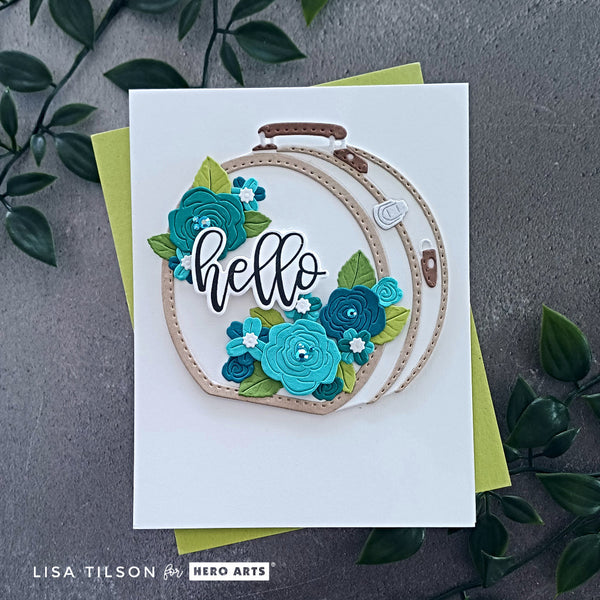 Floral Suitcase Die Set of the Month - March 2025