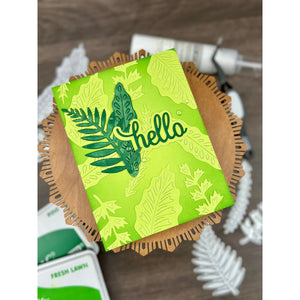 Hello Rainforest Leaves Die set of the Month -  April 2025