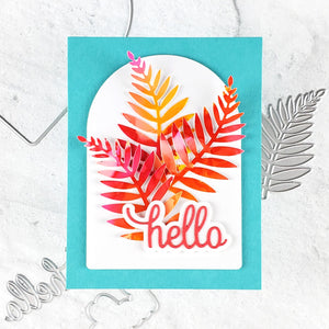 Hello Rainforest Leaves Die set of the Month -  April 2025