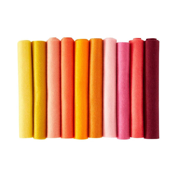 Merino Wool Felt Sheets - Warm Collection