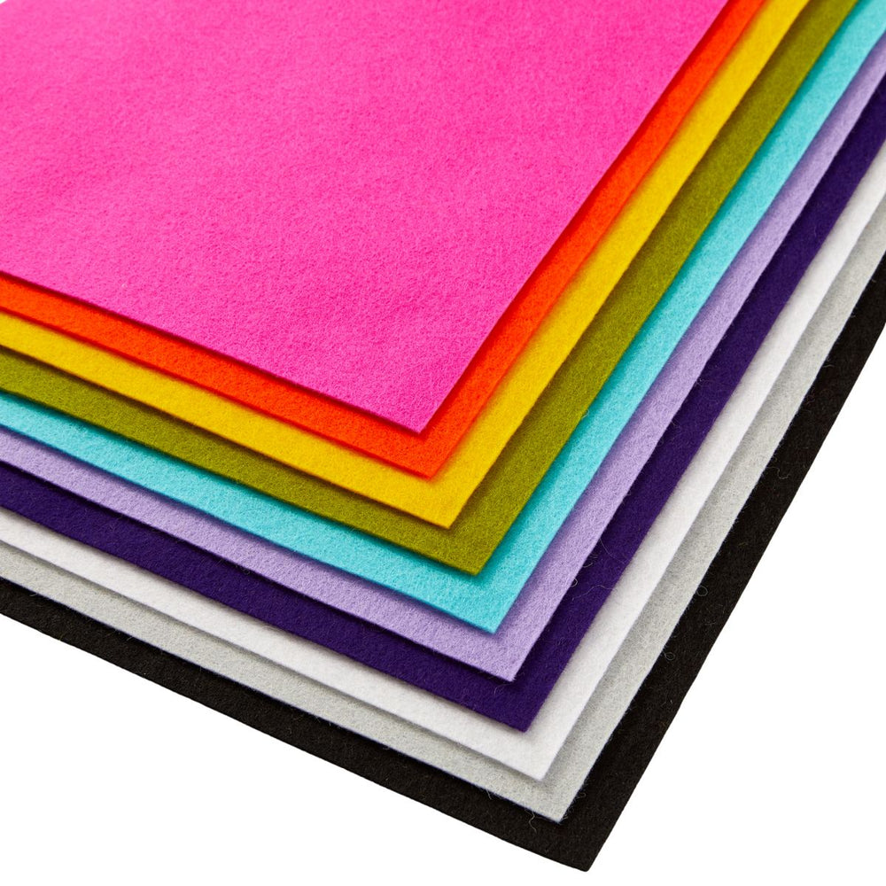 Merino Wool Felt Sheets - Kaleidoscope Collection