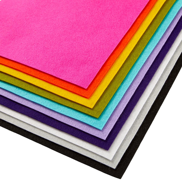 Merino Wool Felt Sheets - Kaleidoscope Collection