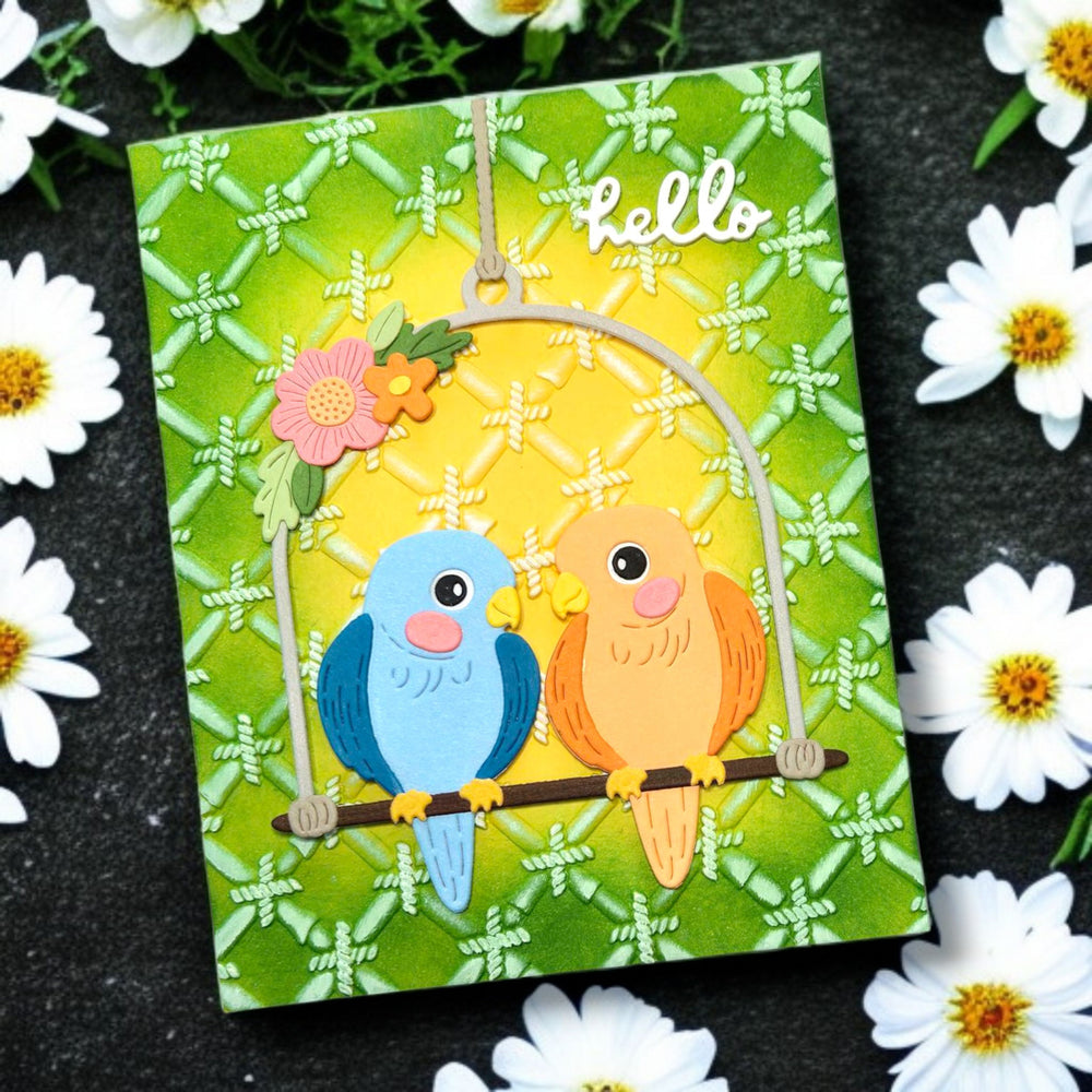 Bamboo Screen 3D Embossing Folder