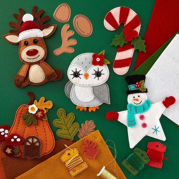 Felt Candy Cane Etched Dies by Nichol Spohr