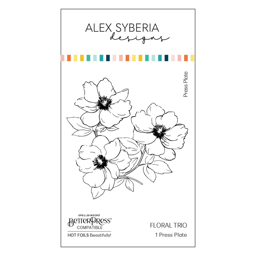 Alex Syberia Designs - Floral Trio Press Plate