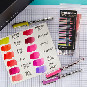 Karin Brushmarker PRO 12pc Flowers Set