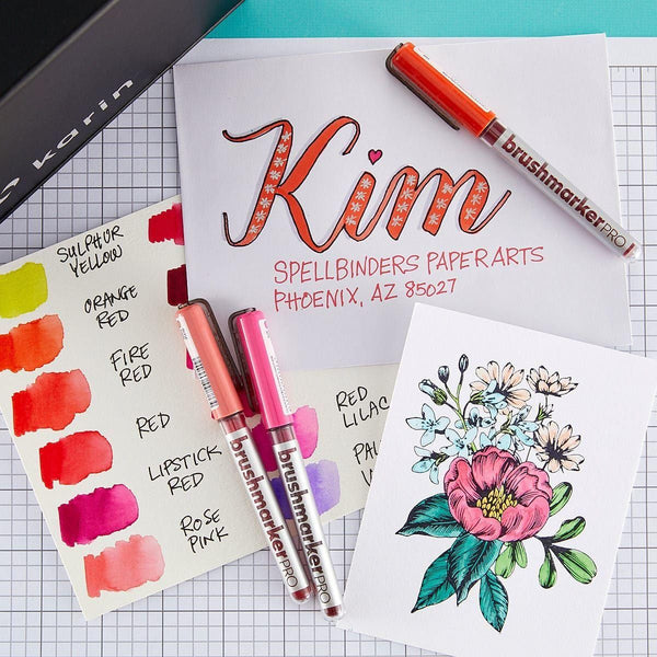 Karin Brushmarker PRO 12pc Flowers Set