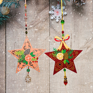Barn Star Wreath Etched Dies by Annie Williams