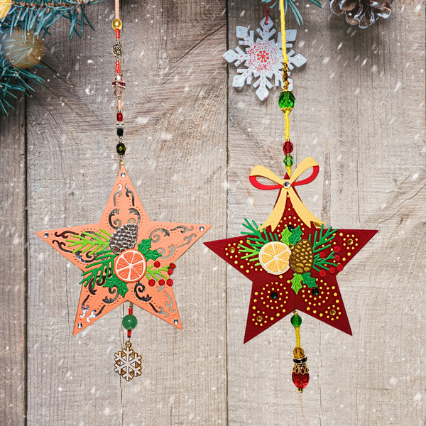 Barn Star Wreath Etched Dies by Annie Williams