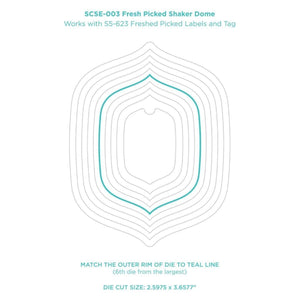 Fresh Picked Shaker Dome - 6 Pack