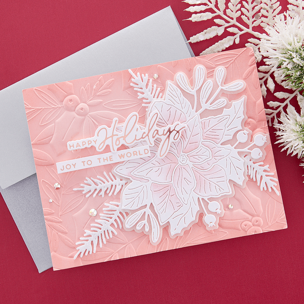 Holly & Foliage 3D Embossing Folder by Yana Smakula