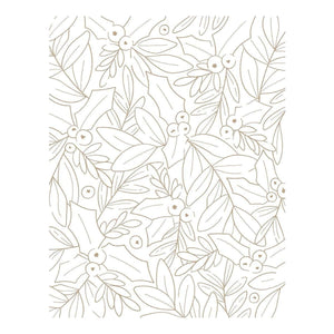 Glimmer Holly Background Hot Foil Plate from the De-Light-Ful Christmas Collection by Yana Smakula