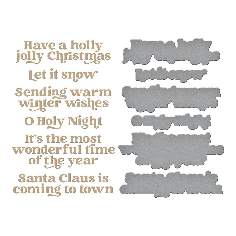 Wonderful Winter Sentiments Glimmer Hot Foil Plate & Die Set by Simon Hurley