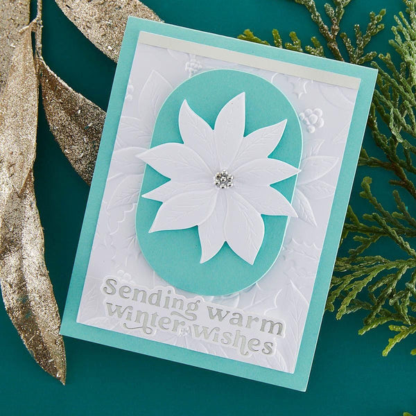 Wonderful Winter Sentiments Glimmer Hot Foil Plate & Die Set by Simon Hurley
