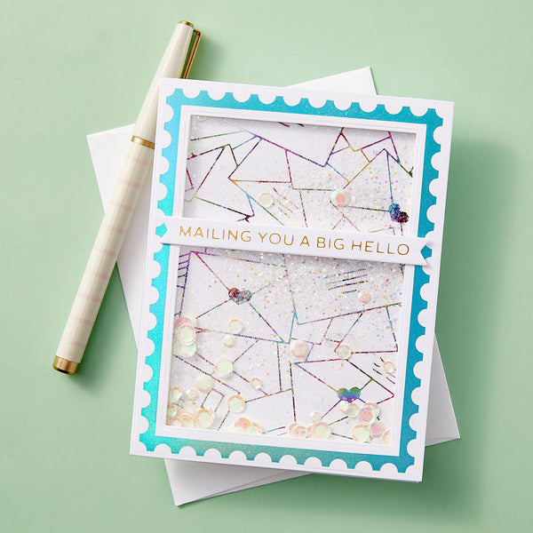 Scattered Letters -  Glimmer Hot Foil Kit of the Month (Plates & Die Only)