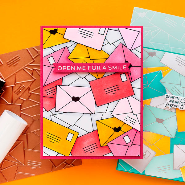 Scattered Letters -  Glimmer Hot Foil Kit of the Month (Plates & Die Only)