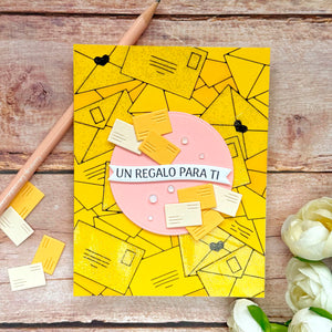 Scattered Letters -  Glimmer Hot Foil Kit of the Month (Plates & Die Only)