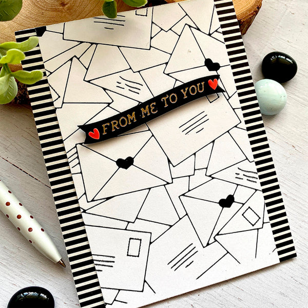 Scattered Letters -  Glimmer Hot Foil Kit of the Month (Plates & Die Only)