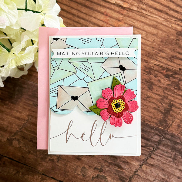 Scattered Letters -  Glimmer Hot Foil Kit of the Month (Plates & Die Only)