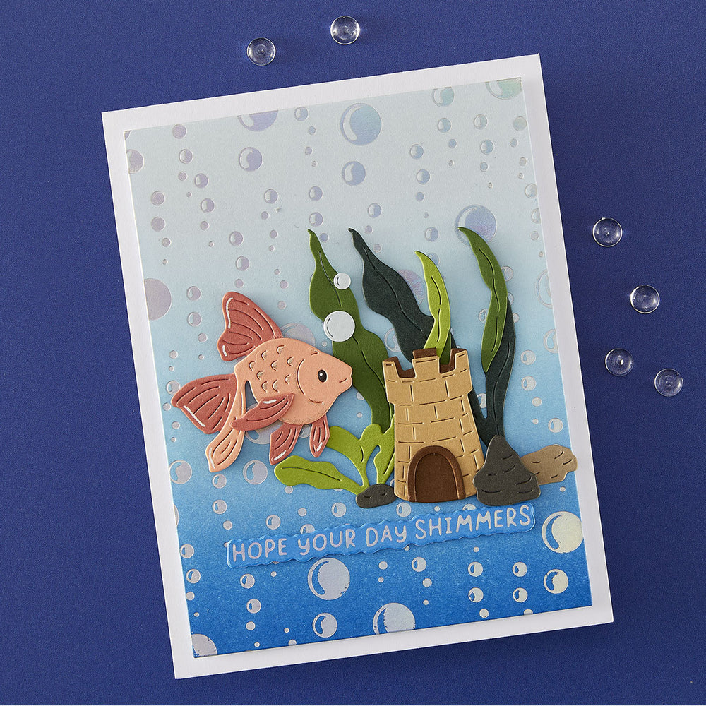 Beneath the Bubbles - Glimmer Hot Foil Kit of the Month (Plates & Die Only)