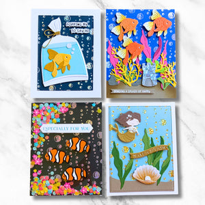 Beneath the Bubbles - Glimmer Hot Foil Kit of the Month (Plates & Die Only)