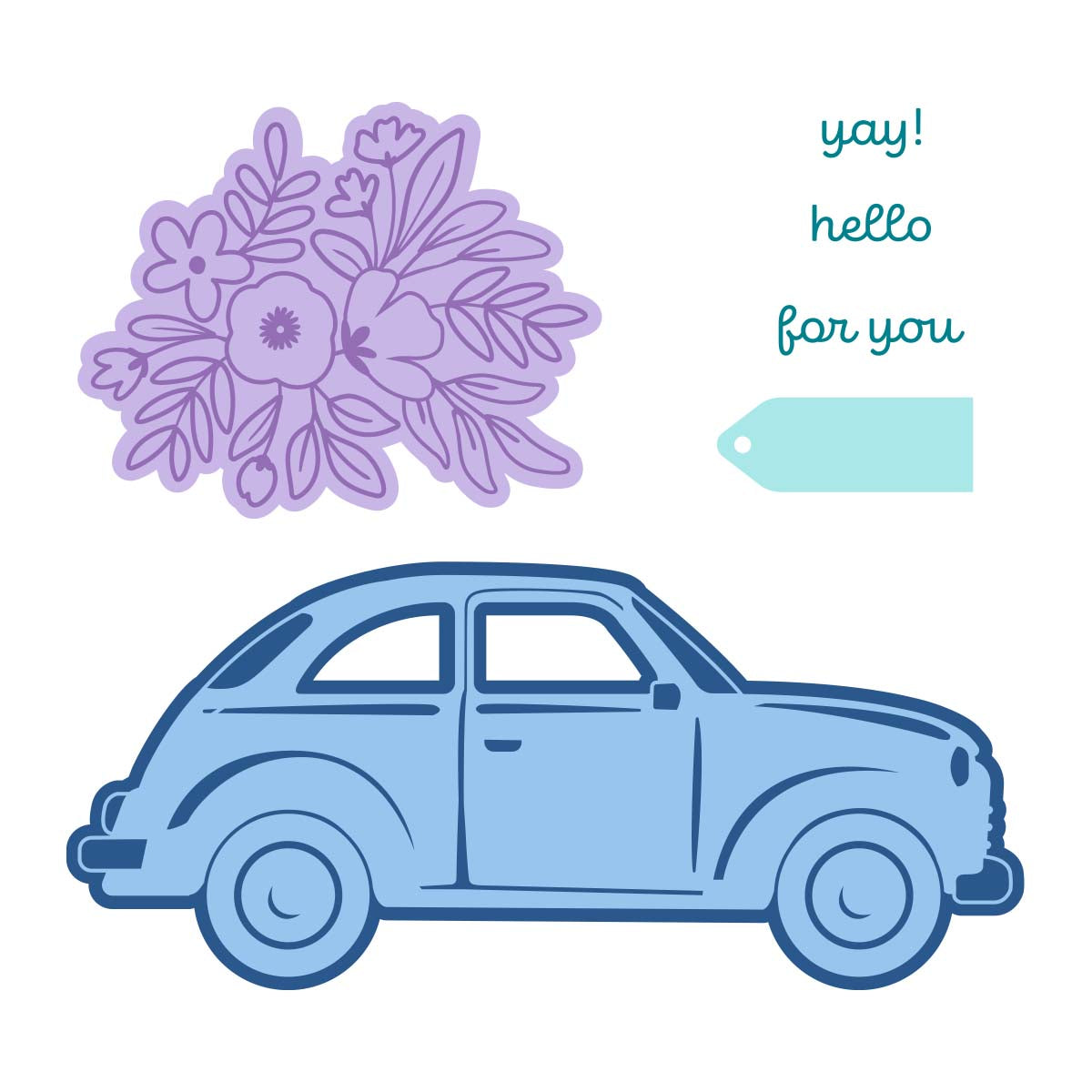 Flower Delivery - Glimmer Hot Foil Kit of the Month (Plates & Dies Only)
