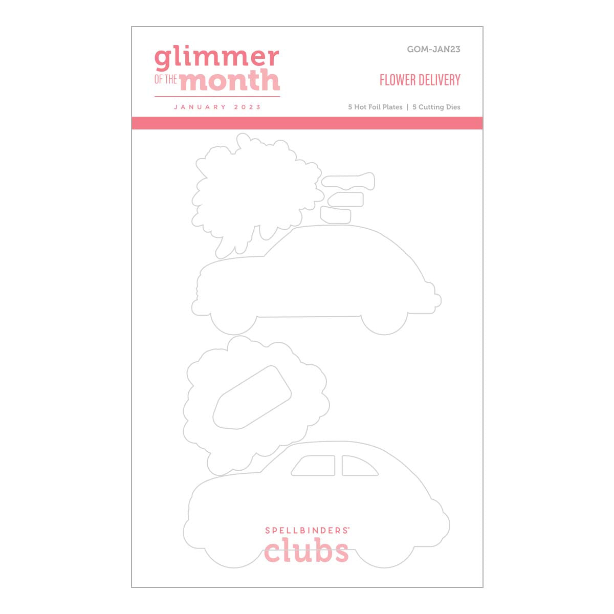 Flower Delivery - Glimmer Hot Foil Kit of the Month (Plates & Dies Only)