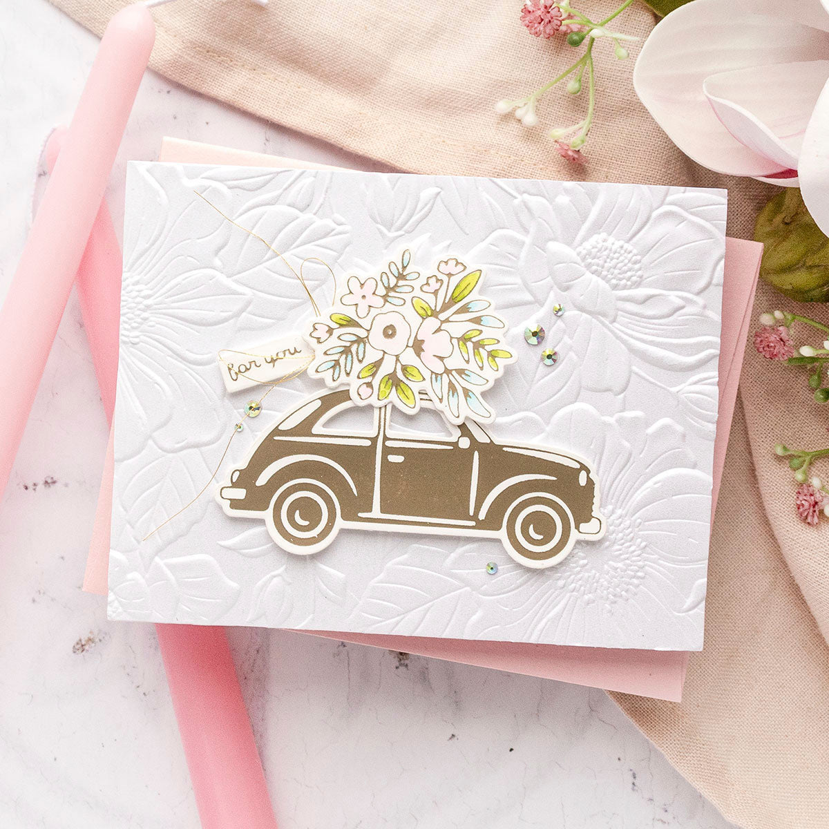 Flower Delivery - Glimmer Hot Foil Kit of the Month (Plates & Dies Only)