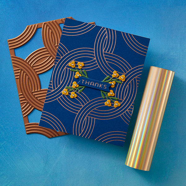 Elliptical Weave - Glimmer Hot Foil Kit of the Month (Plates & Die Only)