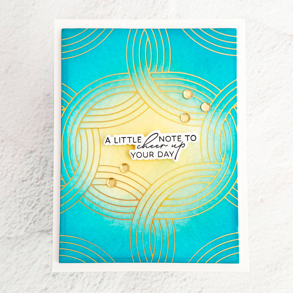 Elliptical Weave - Glimmer Hot Foil Kit of the Month (Plates & Die Only)