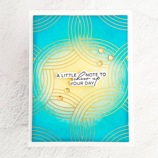 Elliptical Weave - Glimmer Hot Foil Kit of the Month (Plates & Die Only)