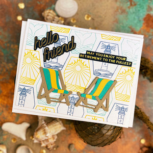 Summertime Sentiments - Glimmer Hot Foil Kit of the Month (Plates & Die Only)