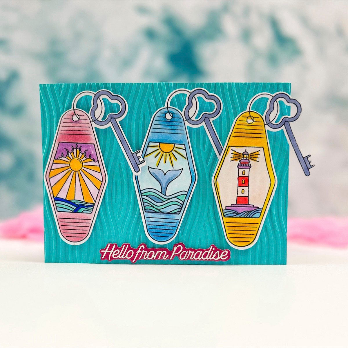 Summertime Sentiments - Glimmer Hot Foil Kit of the Month (Plates & Die Only)