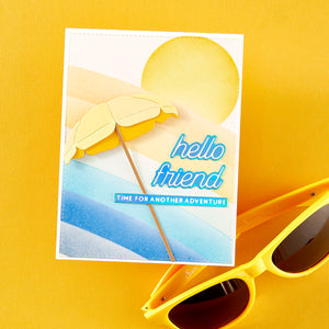 Summertime Sentiments - Glimmer Hot Foil Kit of the Month (Plates & Die Only)