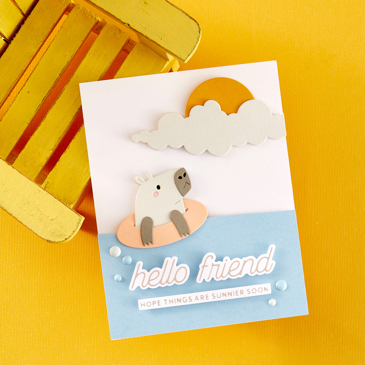 Summertime Sentiments - Glimmer Hot Foil Kit of the Month (Plates & Die Only)