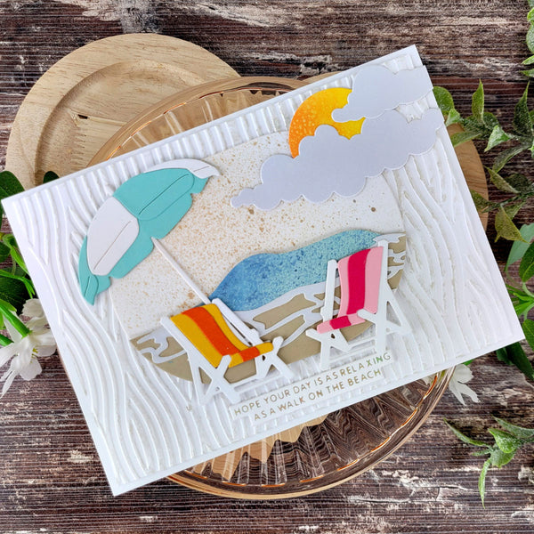 Summertime Sentiments - Glimmer Hot Foil Kit of the Month (Plates & Die Only)