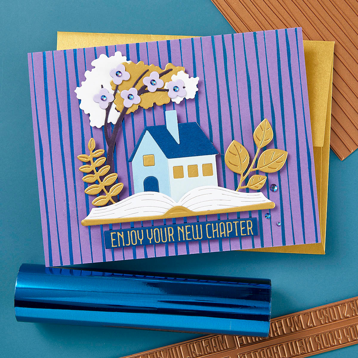 Sketched Lines - Glimmer Hot Foil Kit of the Month (Plates & Die Only)