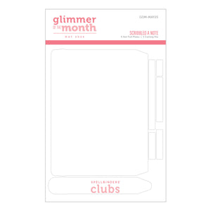 Scribbled A Note -  Glimmer Hot Foil Kit of the Month (Plates & Die Only)