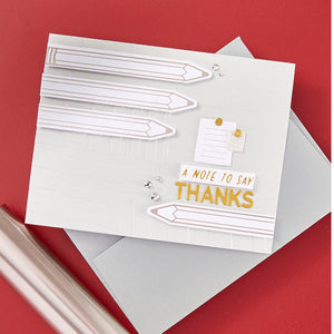Scribbled A Note -  Glimmer Hot Foil Kit of the Month (Plates & Die Only)