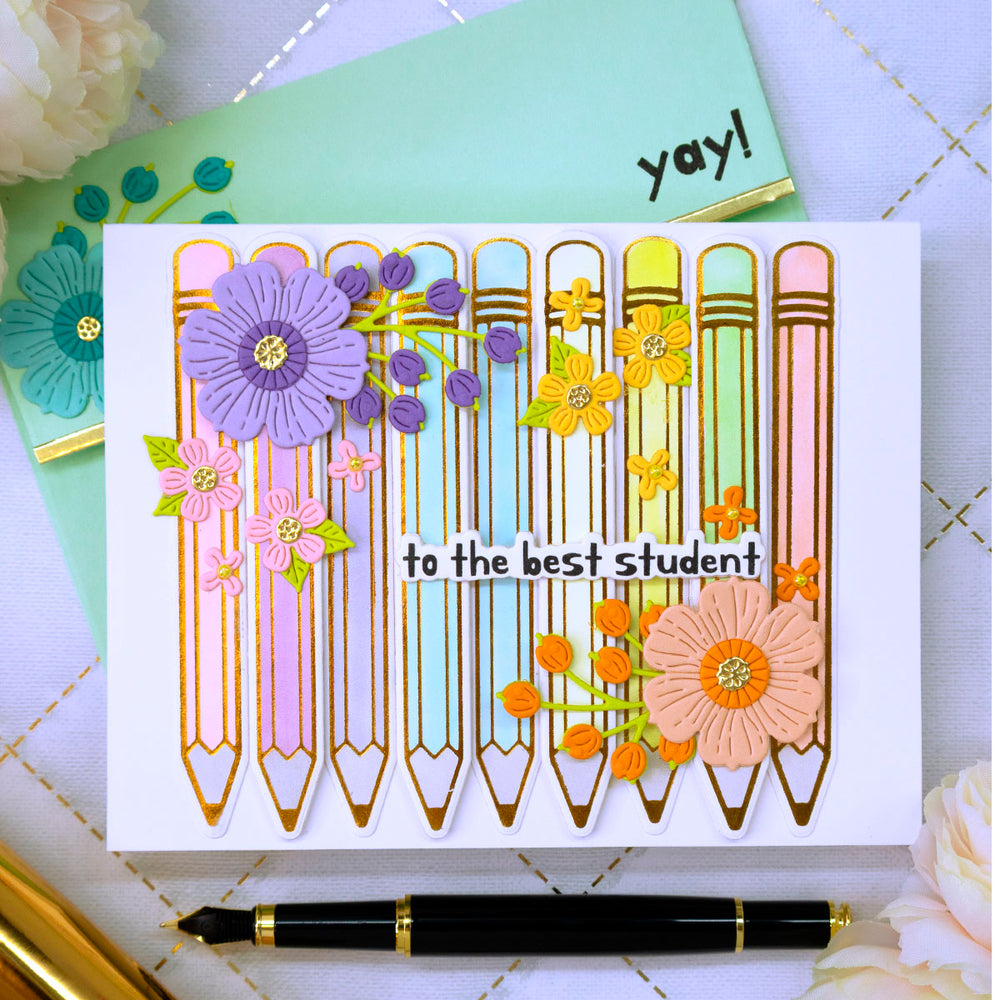Scribbled A Note -  Glimmer Hot Foil Kit of the Month (Plates & Die Only)