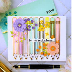 Scribbled A Note -  Glimmer Hot Foil Kit of the Month (Plates & Die Only)
