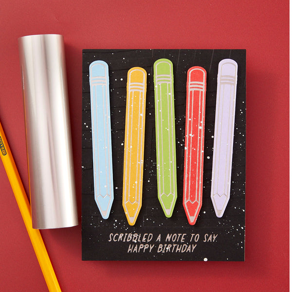 Scribbled A Note -  Glimmer Hot Foil Kit of the Month (Plates & Die Only)