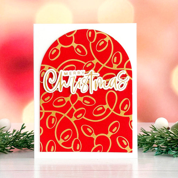 Festive Lights - Glimmer Hot Foil Kit of the Month (Plates & Die Only)
