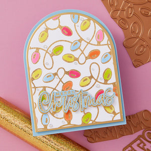 Festive Lights - Glimmer Hot Foil Kit of the Month (Plates & Die Only)