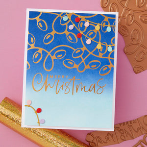 Festive Lights - Glimmer Hot Foil Kit of the Month (Plates & Die Only)