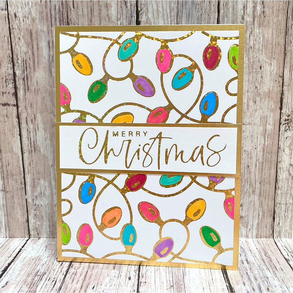 Festive Lights - Glimmer Hot Foil Kit of the Month (Plates & Die Only)