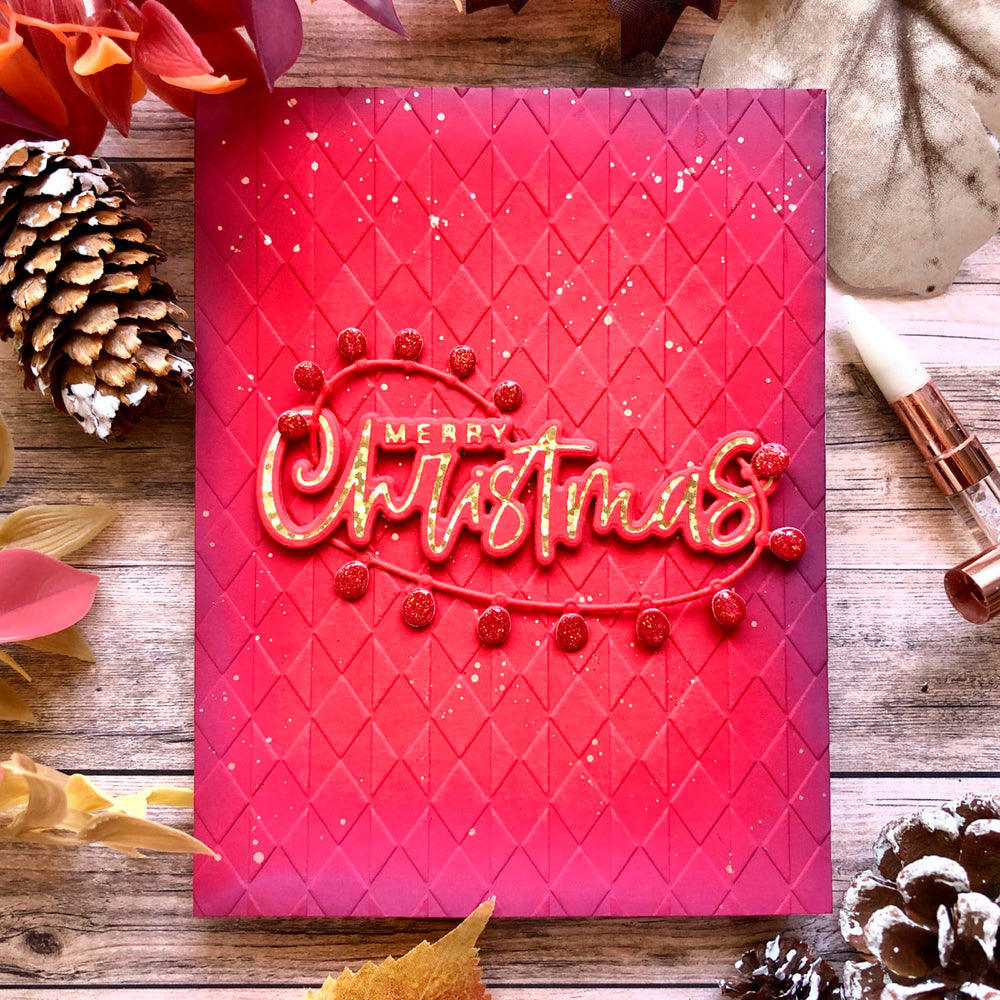 Festive Lights - Glimmer Hot Foil Kit of the Month (Plates & Die Only)