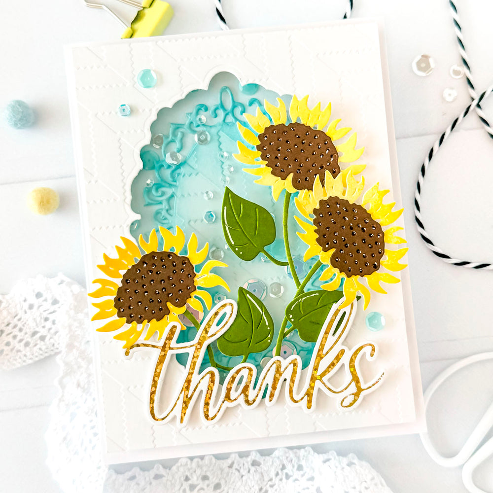 Friendly Thanks - Glimmer Hot Foil Kit of the Month (Plates & Die Only)