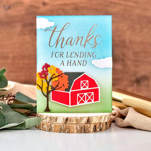 Friendly Thanks - Glimmer Hot Foil Kit of the Month (Plates & Die Only)