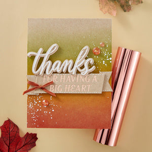 Friendly Thanks - Glimmer Hot Foil Kit of the Month (Plates & Die Only)
